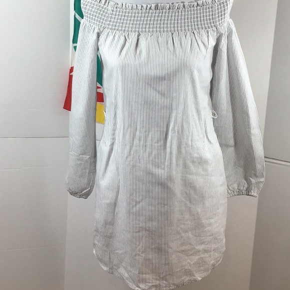 Express off shoulder stripe dress/tunic XS NWT - Picture 4 of 11